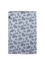 Paisley Neck Gaiter | Protective Gaiter Mask in Silver with Paisley Design