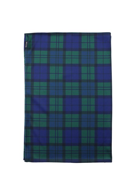 Tartan Plaid Gaiter | Neck Gaiter Mask in Hunter Green and Navy Tartan Check