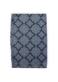 medallion print neck gaiter in gray