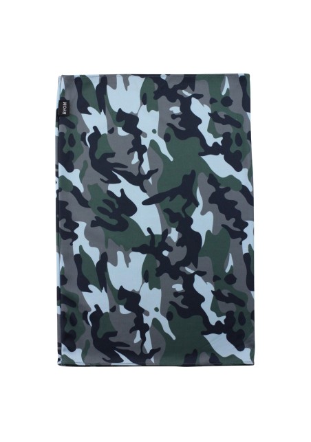 gray silver camo print neck gaiter scarf