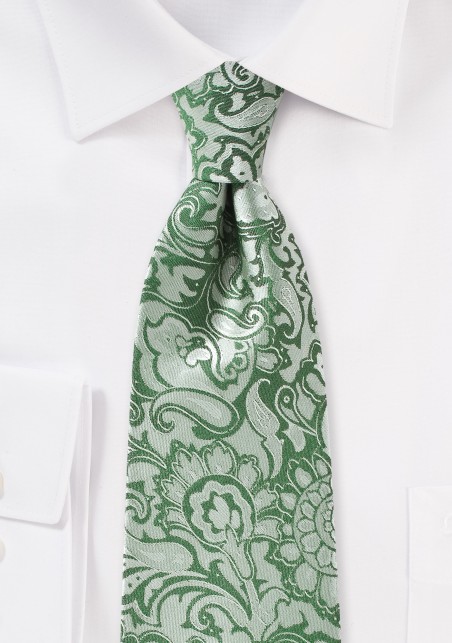 Clover Green Kids Paisley Tie