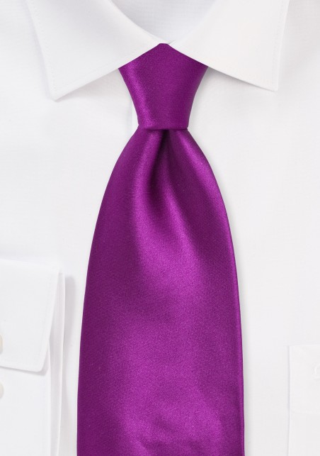 Extra Long Dark Fuchsia Necktie