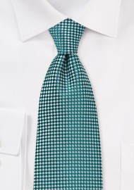 Green and Silver Diamond Tie