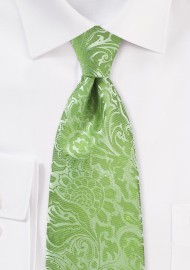 Midori Green Paisley Tie