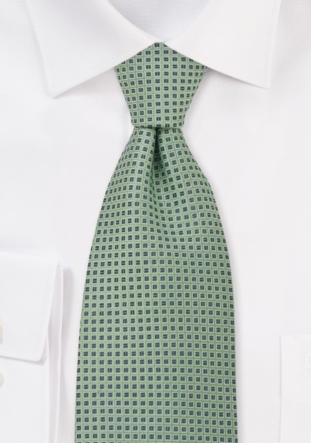 Tea Green Silk Necktie