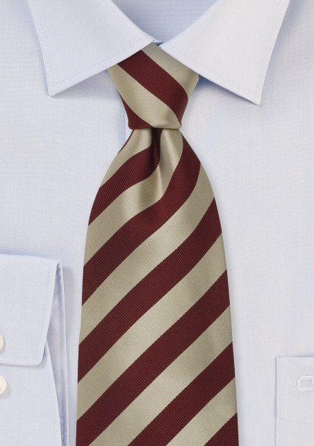 Extra Long Striped Neckties - Striped Tie "Identity" by Parsley
