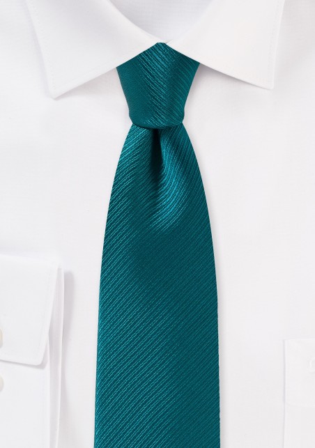 Light Teal Blue Skinny Tie