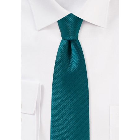 Light Teal Blue Skinny Tie