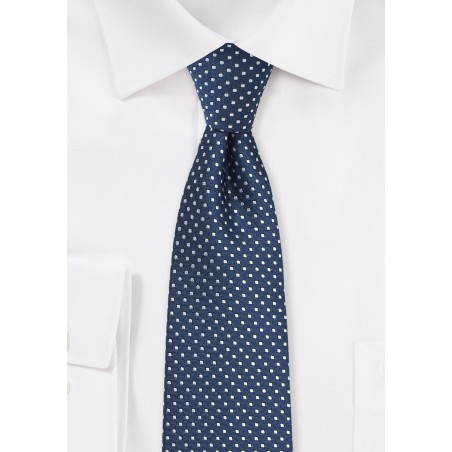Classic Navy Pin Dot Necktie
