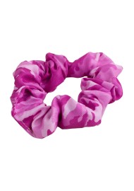 camo print scruchie in pink