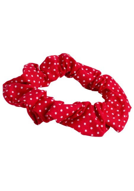 Bright Red Polka Dot Mask and Scrunchie Set | Red Kids Face Mask and Scrunchie