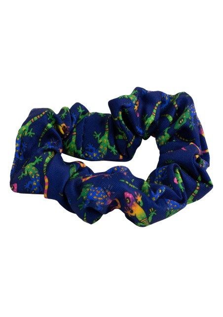 gecko print scrunchie
