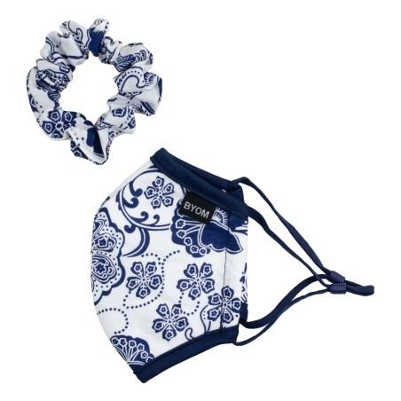 paisley mask and scrunchie set