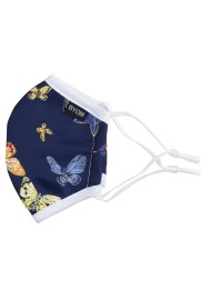 butterfly print face mask for kids washable with filter