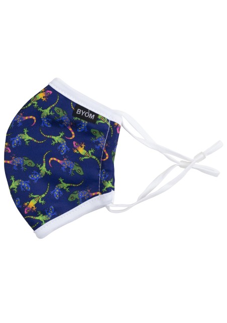 gecko print face mask for kids
