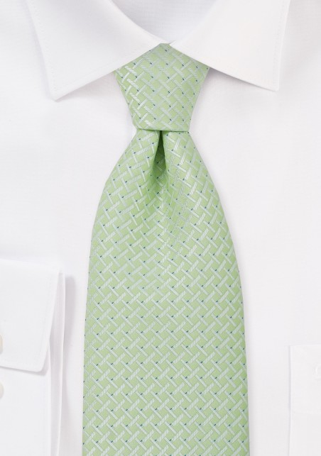 Tea Green Mens Necktie