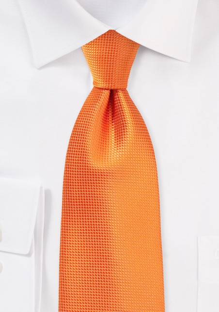 Kids Tie in Bright Nectarine