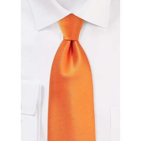 Kids Tie in Bright Nectarine