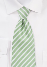 Seafoam Green Striped Tie