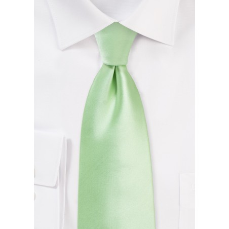 Light Mint Tie in Kids Length