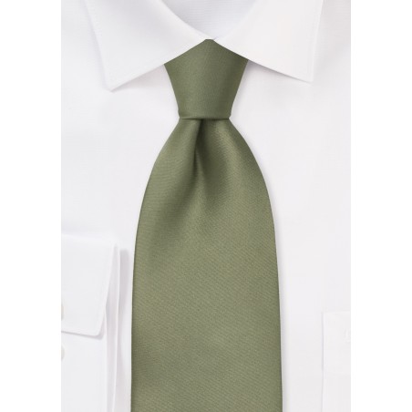 Dark Sage Green Kids Silk Tie