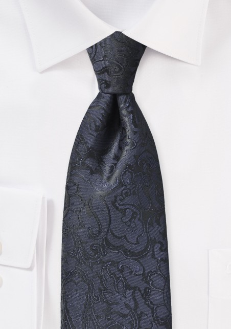 Midnight Blue Paisley Necktie