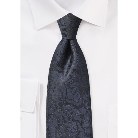 Midnight Blue Paisley Necktie