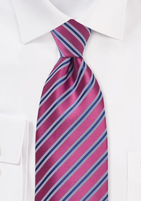 Dark Watermelon - Royal Blue Tie