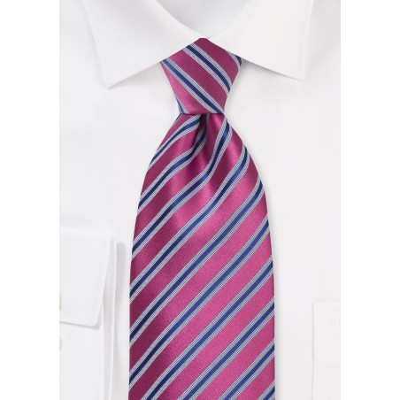 Dark Watermelon - Royal Blue Tie