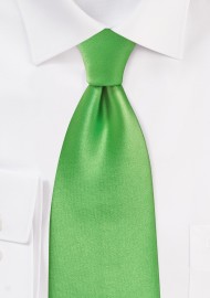 Bright Kelly Green Kids Length Tie