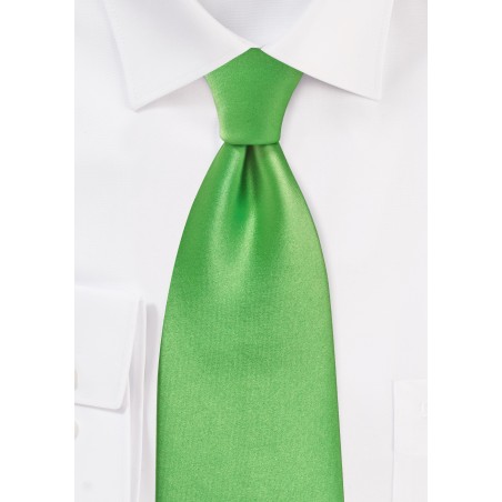 Bright Kelly Green Necktie