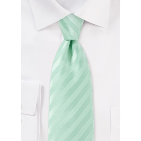 Narrow Pistachio Colored Neck Tie
