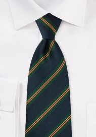 British Repp Tie in Dark Navy