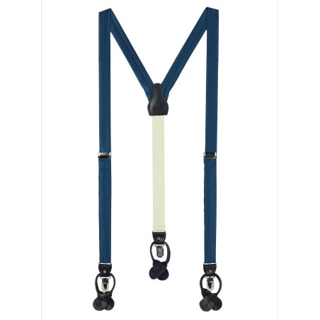 Dark Teal Blue Dress Suspenders