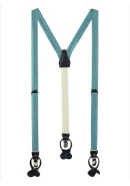 Teal Colored Fabric Suspenders