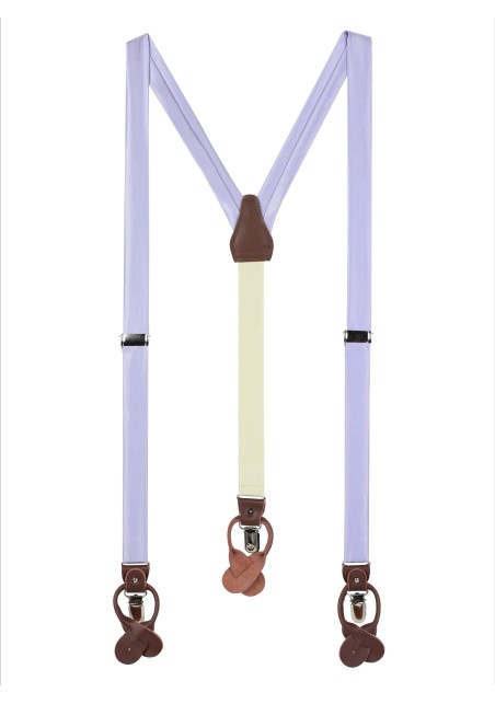 Elegant Summer Suspenders in Lavender