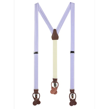 Elegant Summer Suspenders in Lavender