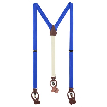 Marine Blue Fabric Suspenders