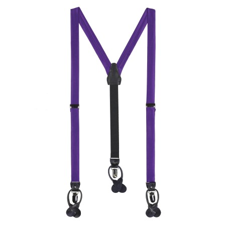 Royal Purple Mens Fabric Suspenders