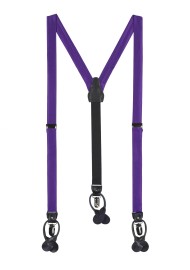 Royal Purple Mens Fabric Suspenders
