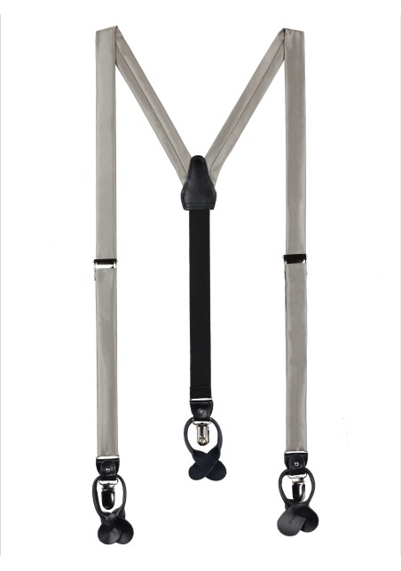 Mercury Silver Dress Suspenders