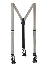 Mercury Silver Dress Suspenders
