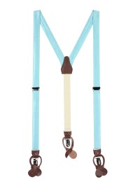 Light Pool Blue Fabric Suspenders