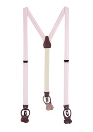 Soft Blush Wedding Suspenders