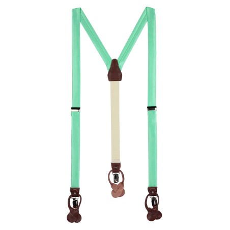 Bright Mint Green Summer Suspenders