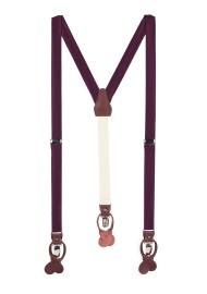 Plum Purple Mens Suspenders