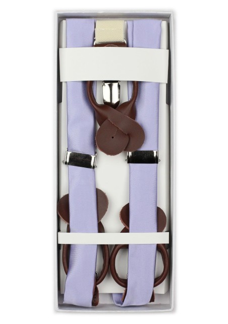 Elegant Summer Suspenders in Lavender in Box