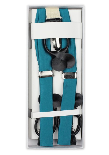 Oasis Hued Fabric Suspenders in Box