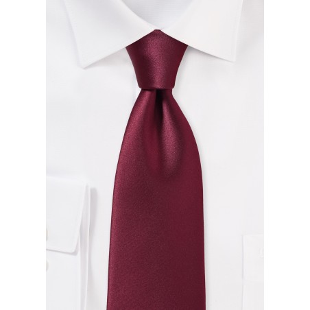 Rich Burgundy Red Colored Necktie