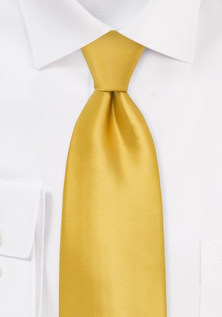 Golden-Yellow Silk Tie